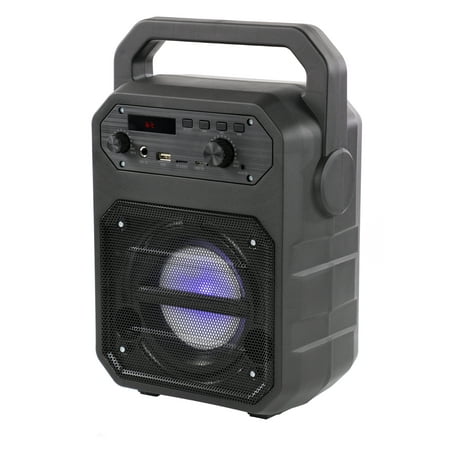 QFX 4 inch 1500W Portable Bluetooth Lightweight Loudspeaker with Microphone -