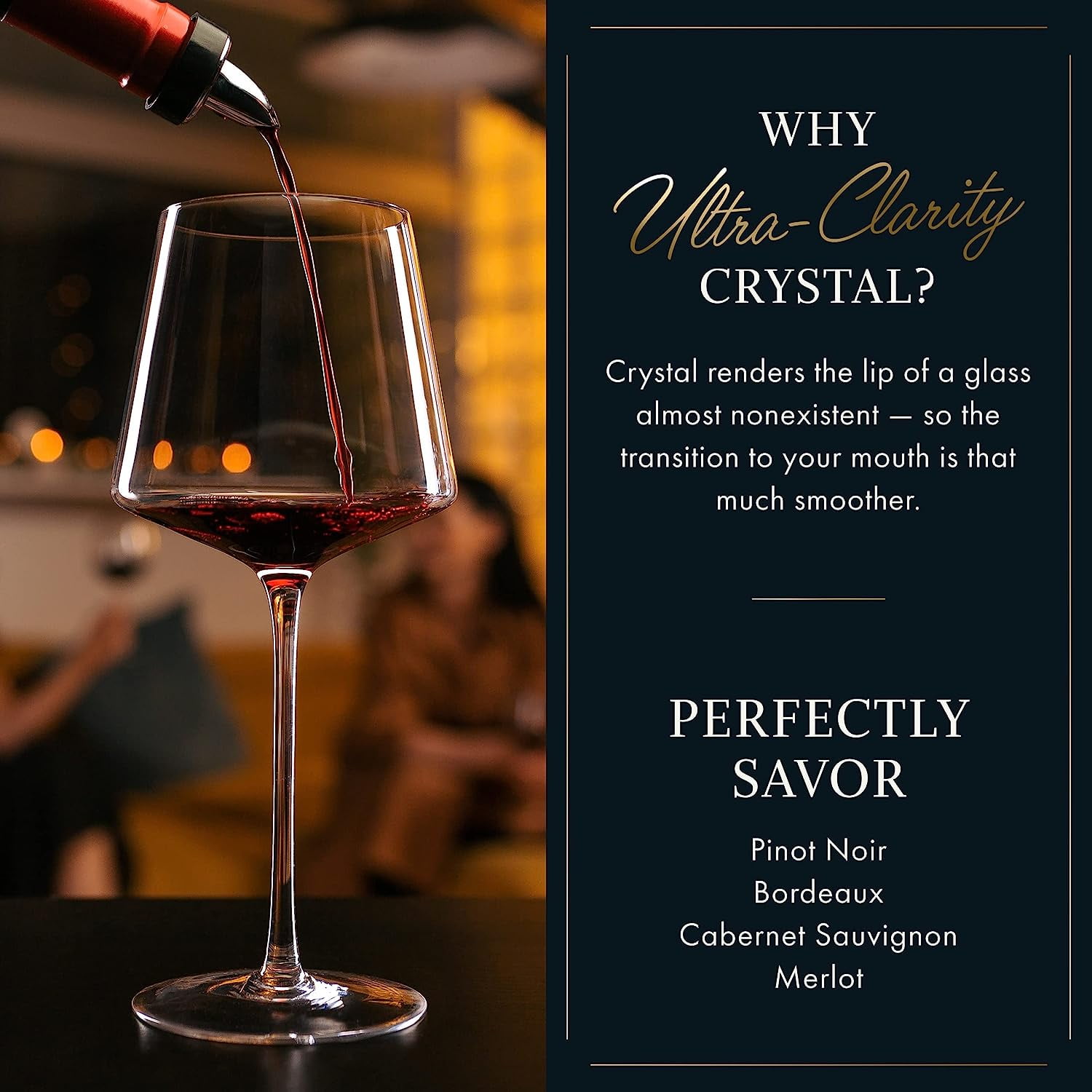 ELIXIR GLASSWARE Hand Blown Red & White Wine – Set of 4 Long Stem Wine  Glasses, Premium Crystal – We…See more ELIXIR GLASSWARE Hand Blown Red &  White