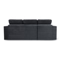 thumbnail image 4 of Muumblus 105" Oversized Modular Sectional Sofa with Movable Ottoman, L-Shaped Boneless Cloud Couch, Modern Sleeper Sofa for Living Room, Gray Corduroy, 4 of 6