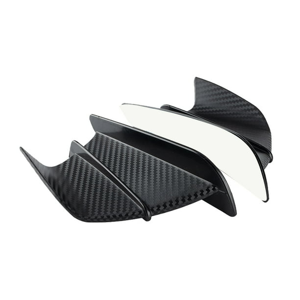 Scienceny 1 par de piezas de alerón de modificación Universal con estilo de ala lateral de motocicleta Accesorios para motos Matowe ziarno węgla Scienceny VI015236-02B