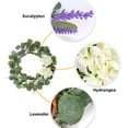 thumbnail image 5 of Adeeing Artificial Eucalyptus Wreath  for Front Door 18 inch Spring Summer Green Wreath with Hydrangea and Lavender for Door Wall Window Farmhouse Decor, 5 of 8