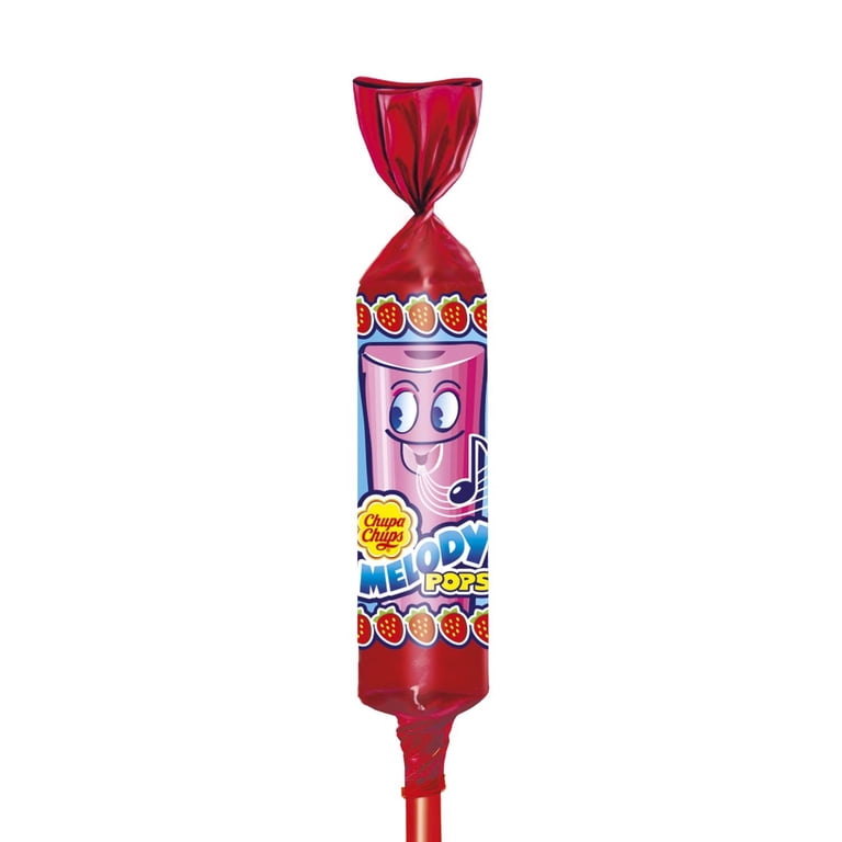 Chupa Chups Melody Pops Strawberry 12G (Pack of 48) - Walmart.com