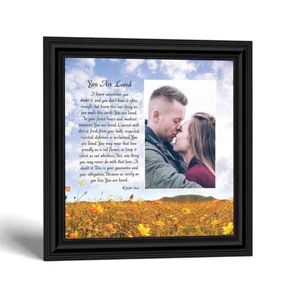 You Are Loved Photo Frame, Positive Affirmations Wall Decor