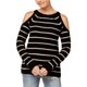 thumbnail image 1 of Suéter con hombros descubiertos para mujer Hippie Rose, negro, grande Hippie Rose  Pull-over, 1 of 1
