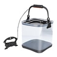 thumbnail image 5 of Fishing Bucket Collapsible Fishing Bucket Thick Convenient Durable with 5M Rope Water Container for Caught Fish for Outdoor Large, 5 of 9