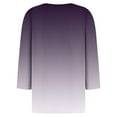 thumbnail image 5 of Fashion Blouses for Women 2024 Long Sleeve Womens Plus Size Long Sleeve Fall Tops Fashion Casual Gradient Loose Button Tops, 5 of 5