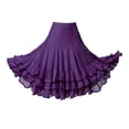 thumbnail image 1 of Traje de baile de práctica de de extensión de baile latino de salón de baile para mujer Púrpura Yuyangstore Vestido de baile latino, 1 of 8