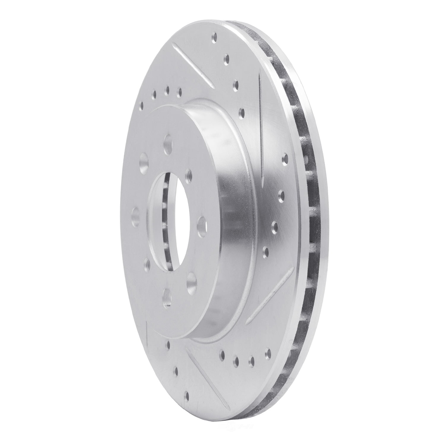 Dynamic Friction Company 631-59016R DFC Brake Rotor - Drilled And Slotted - Silver