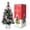Pink, variant on Lighted 45CM Mini Desktop Christmas Tree with Star Topper, Baubles, Bows & Pine Cones, Tabletop Xmas Ornament Decor for Home Office Bar Store