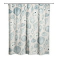 thumbnail image 2 of Creative Products Blue Multi Shell on Blush 71x74 Shower Curtain, 2 of 2