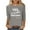 Gray, variant on Womens Winter "YES I'M ALWAYS FREEZING" Graphic Short Sleeve T-Shirt - Loose Fit Casual Daily Wear,Purple,XXXL