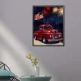 thumbnail image 2 of Frameless DIY 5D Artificial Diamond Painting Set Independence Day Car Parade Diamond Painting Kit Create Unique Handmade Surprise Gift, 2 of 7