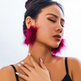 thumbnail image 1 of Style Party Short chocker Sweet Cool Feather Collar Ribbon Niche Performance Necklace, 1 of 6