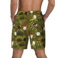 thumbnail image 4 of Gaeub Gnomes Playing in the Garden Mens Swim Trunks Stretch Beach Shorts Quick Dry for Men Swim Shorts Swimwear with Pockets- X-Large, 4 of 9
