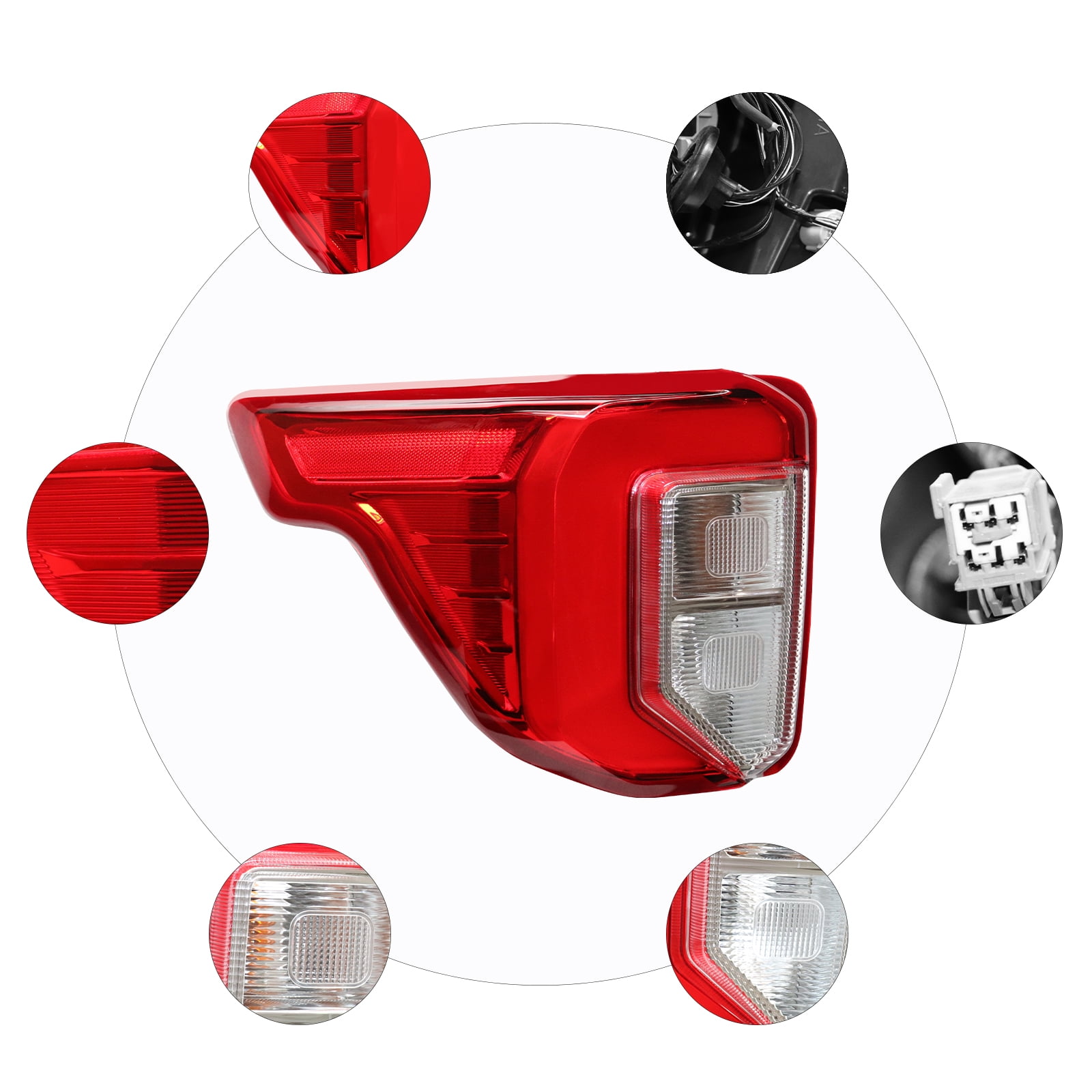 Driver Left Tail Light Lamp Assembly Direct Replacement For 2020 2021 2022 Ford Explorer LB5Z13405F