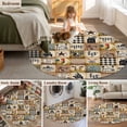 thumbnail image 5 of Round Rugs 3Ft, Animals Farmhouse Round Area Rug Washable Indoor Throw Carpet, Vintage Farm Country Star Brown Plaid Small Non Slip Circle Rug for Bedroom Living Room Home Decor Aesthetic, 5 of 8