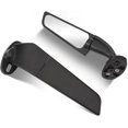 thumbnail image 1 of ZOUSSIQI Modified Motorcycle Rearview Mirror Wind Wing,2pcs Adjustable Rotating Side Mirrors with Wide Viewing Angle,ATV Motorcycle Wing Rearview Mirrors Replacement for Ninja,250 300 H2 CA919-44696, 1 of 8