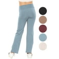 thumbnail image 3 of Stretch Is Comfort Girl's High Waist Ultra Flex Bootcut Yoga Pants | Child  6 -12, 3 of 6