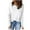 White, variant on Lmnyox Long Sleeve Casual Shirts for Women Dressy Fashion Crew Neck Solid Tops Basic Work Tees with Thumbhole