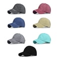thumbnail image 3 of pitrice Casquette de Baseball pour Femmes Chapeau de Sport Queue de Cheval Printemps Automne Mode Respirant Course Décontractée Accessoire Sportif Rouge Vin, 3 of 9