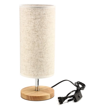 Bedside Table Lamp Solid Wood Nightstand Lamp Minimalist Simple Desk Lamp With Linen Fabric Shade For Bedroom Living Room Coffee Table Office Dinning Table Walmart Canada