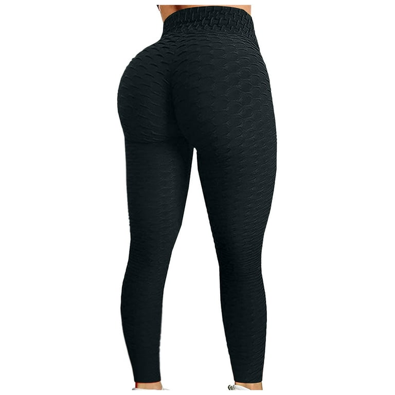 YWDJ Compression Leggings for Women Bubble Hip Lifting Exercise
