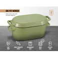 thumbnail image 4 of Kook Dutch Oven with Lid, Enameled Cast Iron, 3.4 Qt, Sage Ombre, 4 of 5