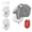 White, variant on Compatible No-Drill Adhesive Wall Mount Bracket for Indoor Security Cameras, White, 2-Pack