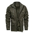 thumbnail image 3 of Wavsuf Winter Bomber Jacket Mens Jackets Heavyweight for Men for Men Coats Army Green Size XL, 3 of 4