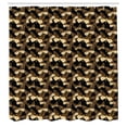 thumbnail image 2 of Ambesonne Butterfly Shower Curtain, Exotic Tropical Vintage, 69"Wx75"L, Brown Beige Black, 2 of 4