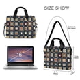 thumbnail image 3 of FORMRS 16" Laptop Bag Carrying Sleeve Case with Handle Travel Shoulder Briefcase, Square Harmony, 3 of 8