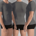 thumbnail image 6 of FarmaCell Men's Shaper Short Sleeve Tummy Control Body Shaping T-shirt, Made in Italy, Cod. 419, 6 of 9