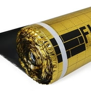 Floorlot Gold Premium Silent Laminate & Wood Flooring Underlayment with Vapor Barrier (200sqft Roll, 3mm Thick)