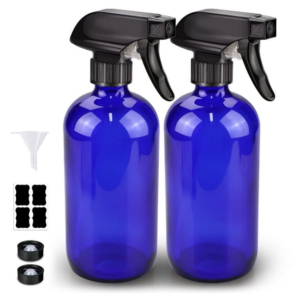 Botella de aerosol de vidrio Bontip Blue 500 ml (2 paquetes/500 ml)