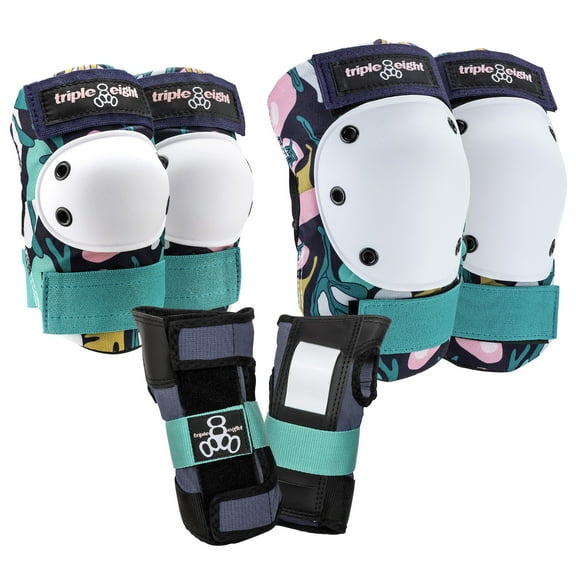 Triple Eight Saver Series Set with Knee Pads and Elbow Pads for Kids