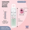 thumbnail image 3 of Miyuki Delica Seed Beads – Size 11/0 (1.6 mm), DB1675, Pearl-Lined Transparent Pale Green Mist, 7.2 g, Approx. 1440 Beads, 3 of 7
