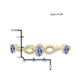 thumbnail image 4 of 3.00 Carat T.G.W. Tanzanite And White Diamond Accent 14k Gold Over Silver 4-Piece Jewelry set, 4 of 9