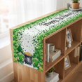 thumbnail image 6 of Table Runners 90 Inches Long Dress Scarves, St. Patrick's Day Farmhouse Coffee/Dining/Kitchen Table Runner for Living Room, Green Gnomes Spring Lucky Shamrocks 13x90 Inch, 6 of 9