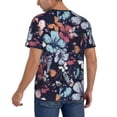 thumbnail image 2 of KLL Flowers ad Butterflies for Men's Baseball Shirts,Short Sleeve Casual Shirts Button Down Shirt for Men Beach Summer Wedding Shirt-3X-Large, 2 of 7