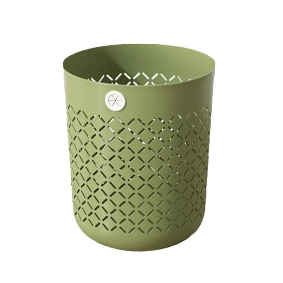 Slim Plastic Trash Can with Wide Open Top Modern Lidless Waste Bin for Bathroom, Kitchen, Office, Bedroom Small Space-Friendly, 11x9.4in