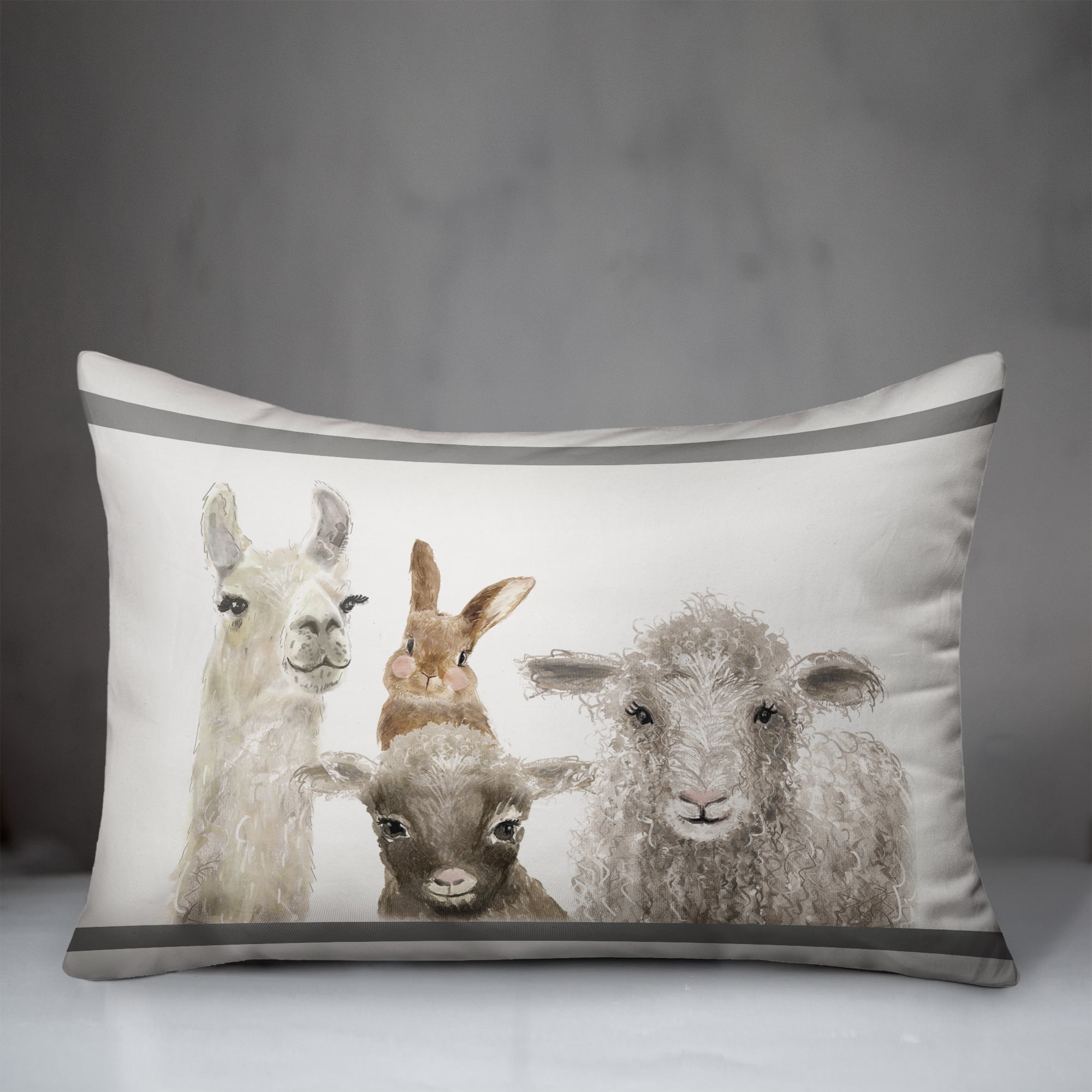 Creative Products Baby Barn Animals 20 x 14 Spun Poly Pillow