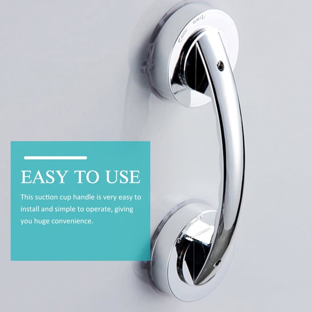 FONDOTIN Door Assist Handle for Seniors Plastic Suction Handle Easy Installation for Elderly 1Set