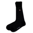 thumbnail image 2 of Biz Dots Men's Polka Dot Premium Dress Socks Black Love Sock Company (M), 2 of 5