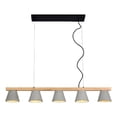 thumbnail image 2 of Renwil Zain 5-Light Modern Steel Metal Ceiling Fixture in Natural/Gray, 2 of 12