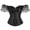 Black, variant on Womens Shapewear Tummy Control Satin Corset Bodice Shaping Item With Piece Neckline Waist Cincher Lace Short Sleeve Shapewear For Sculpting And Bust Support White,XXXL