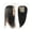 8 inches, variant on Human Hair Topper 12×13CM Silk Skin Base Hairpiece with 4 Clips, 8-22" Natural Black European Virgin Hair Topper for Women with Hair Loss or Thin Hair