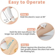 3 IN 1 Womens Electric Razor, Painless Lady Shaver Waterproof Wet & Dry Low Noise Body Hair Remover Epilator Bikini Trimmer Grooming Kit W/ LED Display for Leg Arm Armpit Underarms