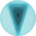 thumbnail image 1 of Ahgly Company Machine Washable Indoor Square Transitional Blue Area Rugs, 3' Square, 1 of 7