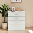 thumbnail image 2 of Tcbosik Dresser for Bedroom with 4 Drawers, Chest of Drawers, Closet Organizer for Living Room, Hallway, Entryway, White, 2 of 10