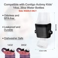 thumbnail image 4 of 4 Pcs Replacement Spout Compatible with Newest Contigo Aubrey Kids Water Bottle, Silicone Mouthpiece Replacement Parts Compatible with Contigo Kids Water Bottle (Bottle not Include), 4 of 5